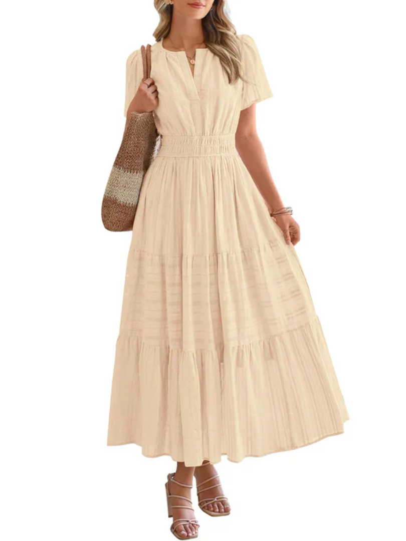 Maelie™ | Smocked Waist Tiered Maxi Dress