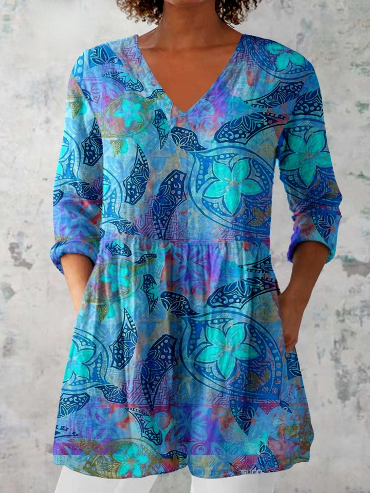 Ada | Long V-Neck Tunic