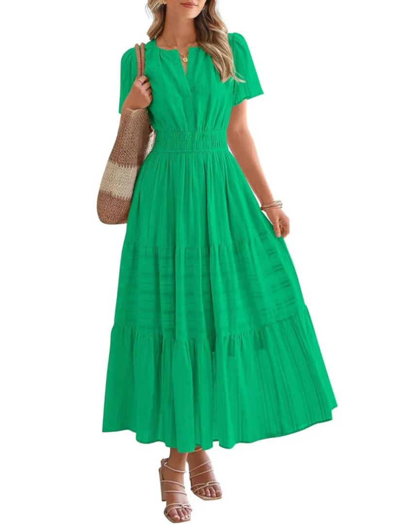 Maelie™ | Smocked Waist Tiered Maxi Dress