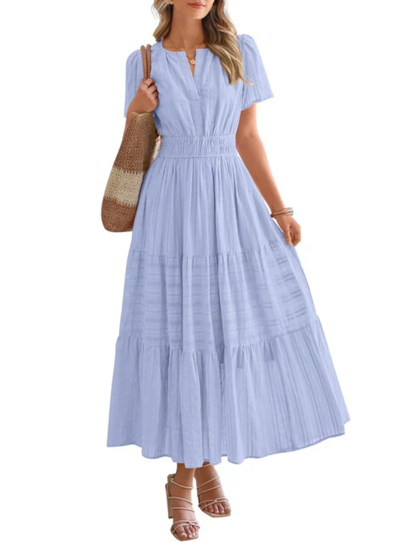 Maelie™ | Smocked Waist Tiered Maxi Dress