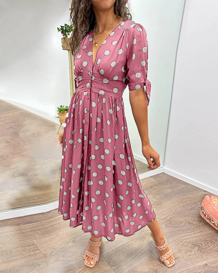 Amelia | Polka Dot Elegance Dress