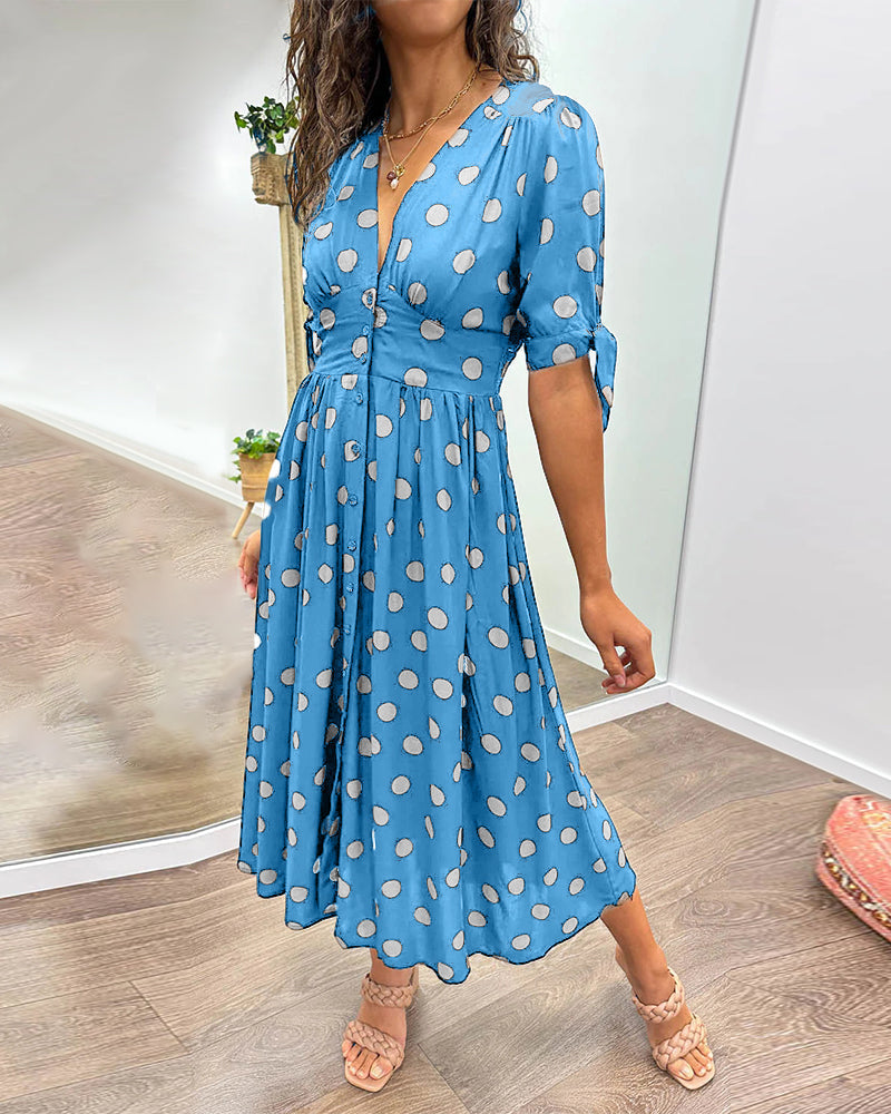 Amelia | Polka Dot Elegance Dress