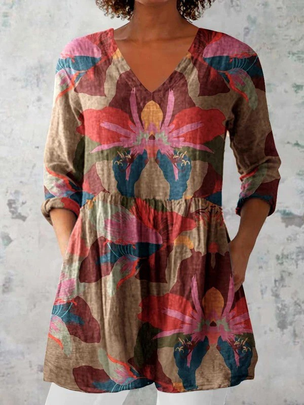 Marian | Long V-Neck Tunic