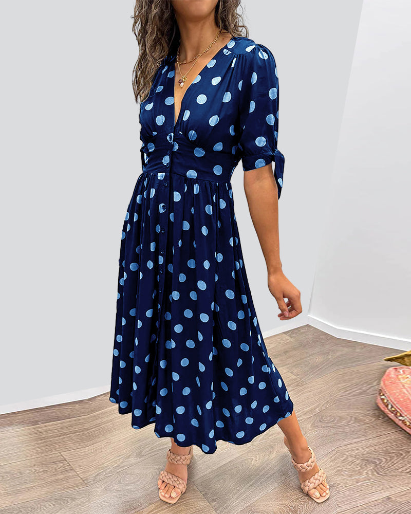 Amelia | Polka Dot Elegance Dress