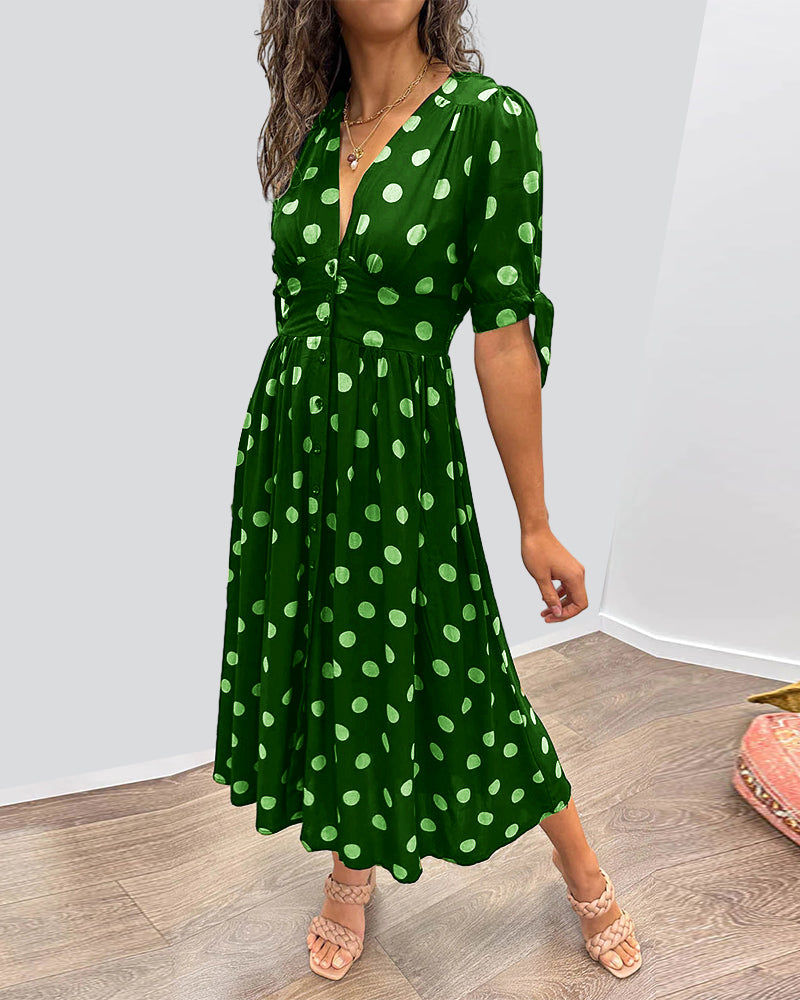 Amelia | Polka Dot Elegance Dress