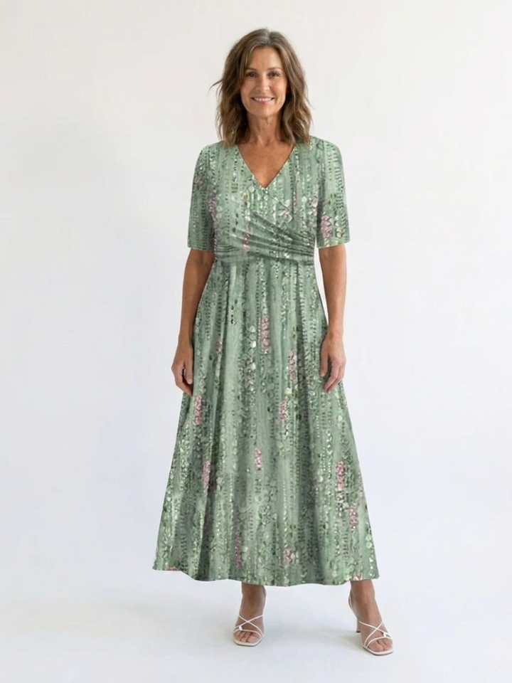 Hattie™ | Casual Floral Everyday Midi Dress