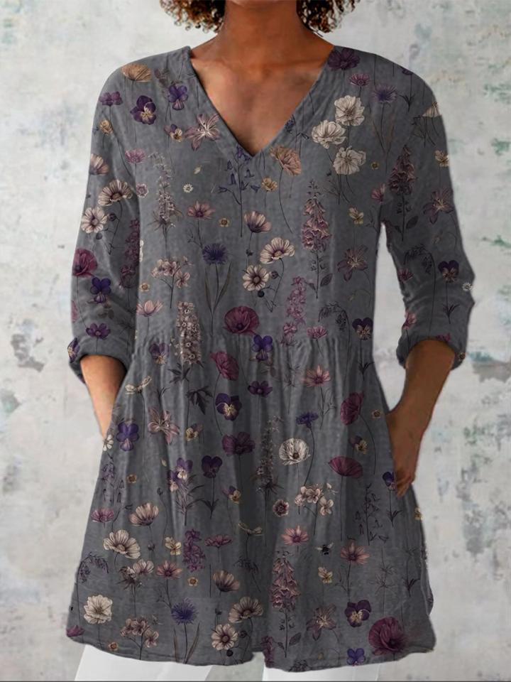 Anne | Long V-Neck Tunic