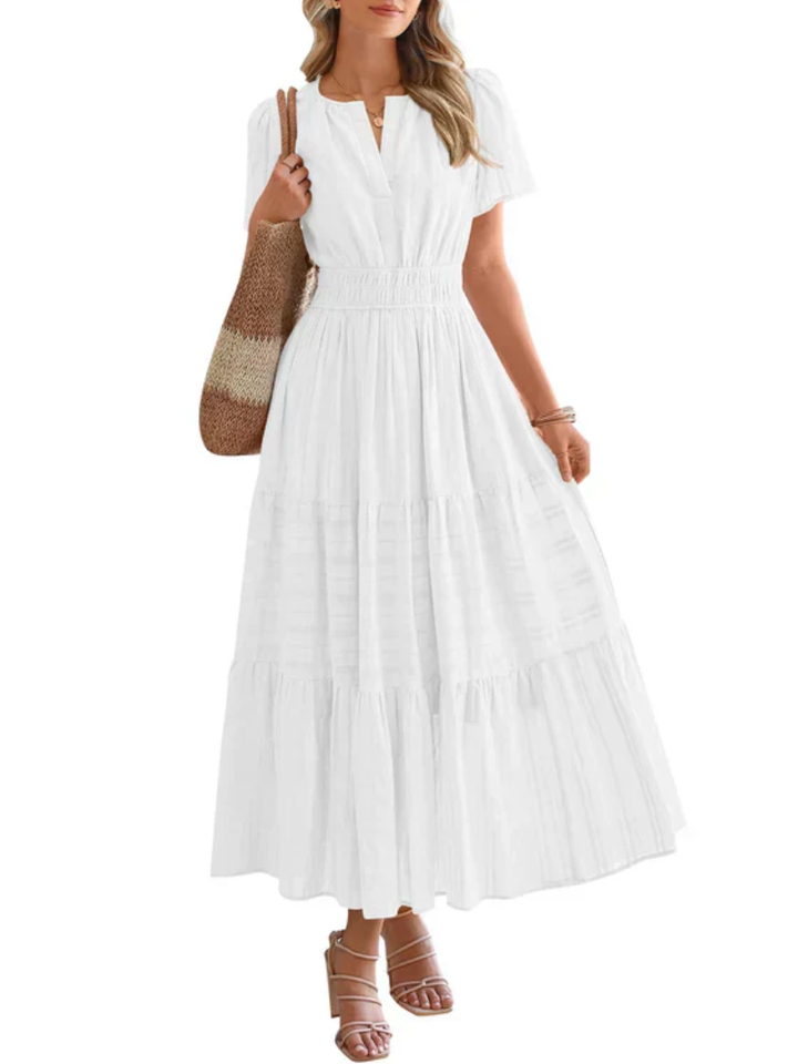 Maelie™ | Smocked Waist Tiered Maxi Dress