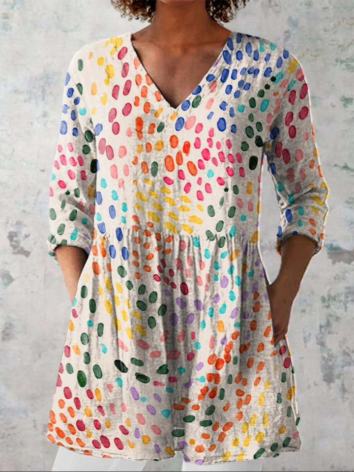 Faye | Long V-Neck Tunic
