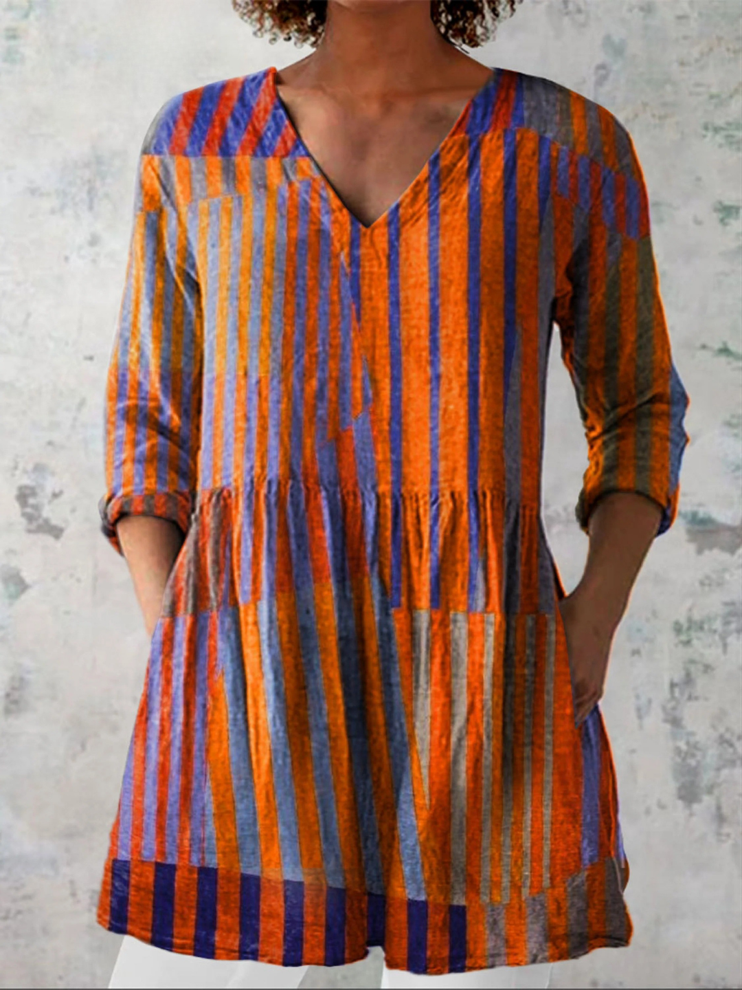 Mavis | Long V-Neck Tunic