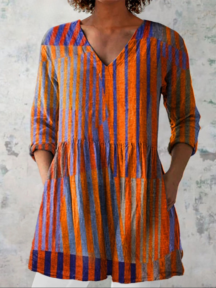 Mavis | Long V-Neck Tunic
