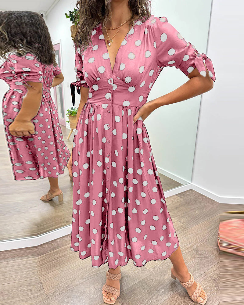 Amelia | Polka Dot Elegance Dress