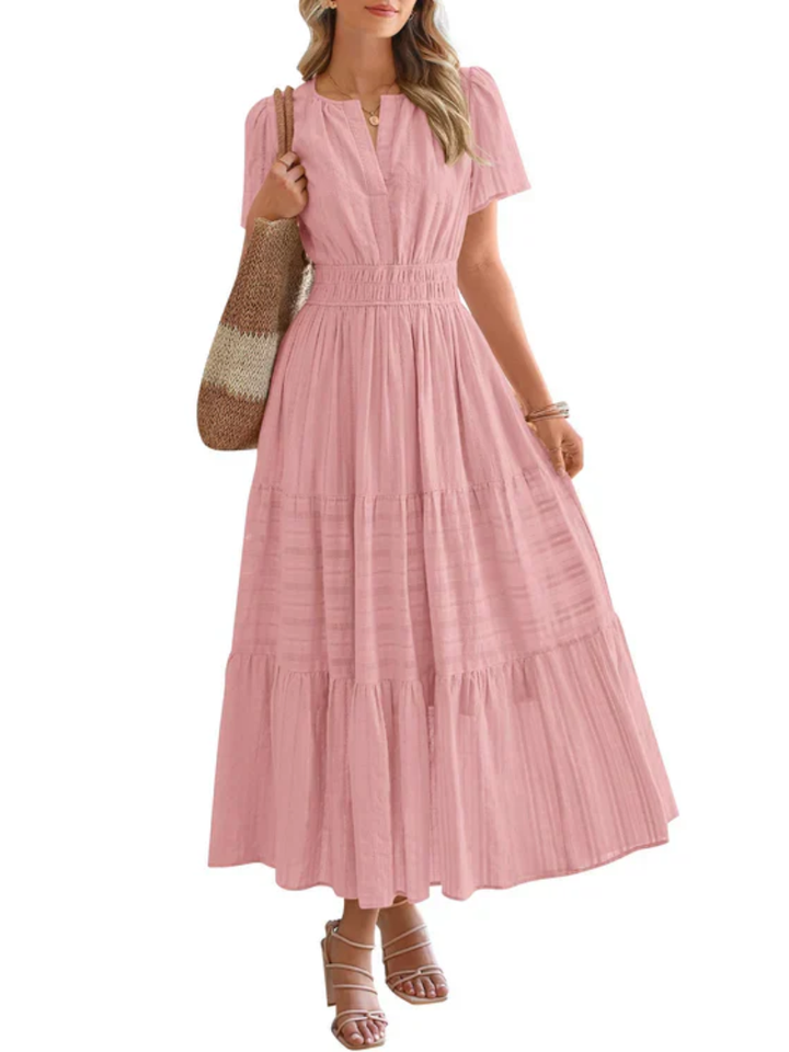Maelie™ | Smocked Waist Tiered Maxi Dress
