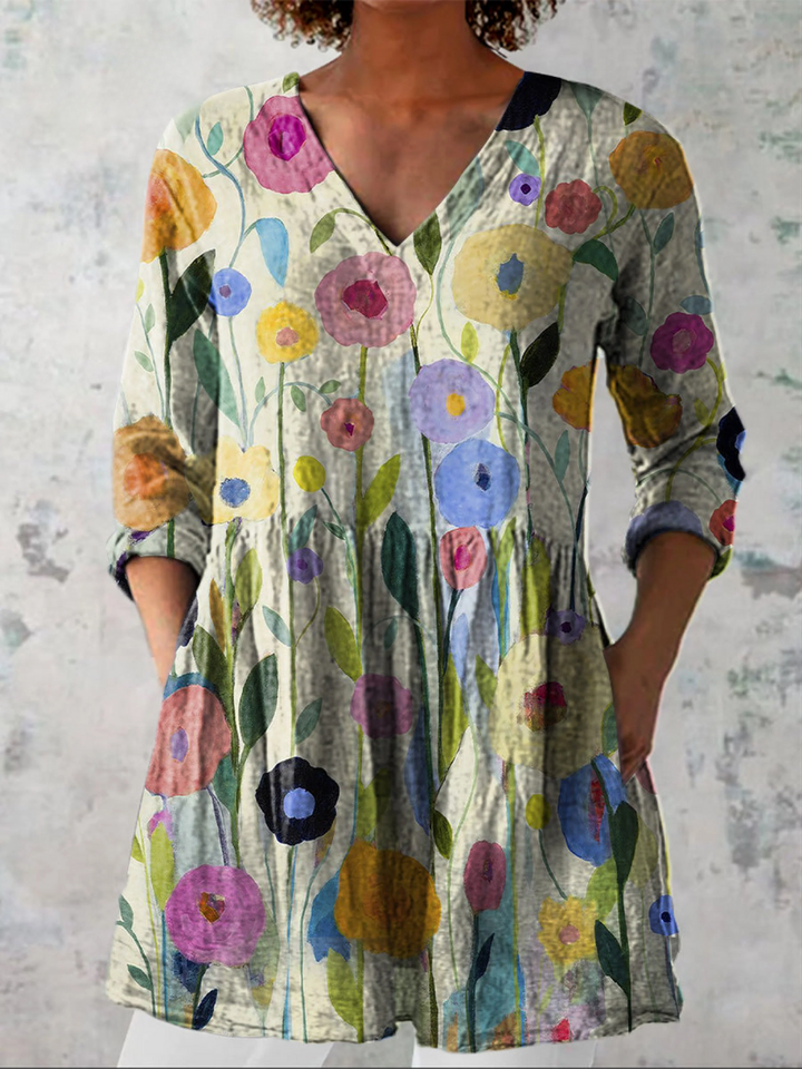 Janet | Long V-Neck Tunic