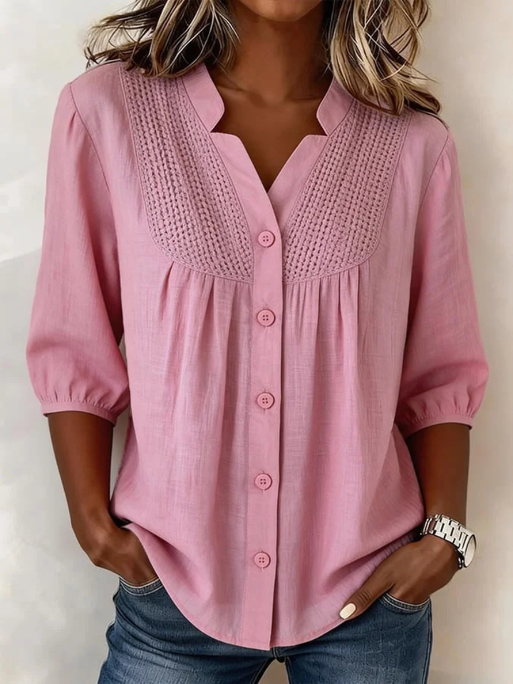 Eileen™ | Stylish Everyday Button Front Blouse