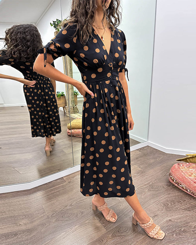 Amelia | Polka Dot Elegance Dress
