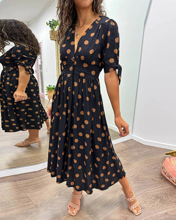 Amelia | Polka Dot Elegance Dress