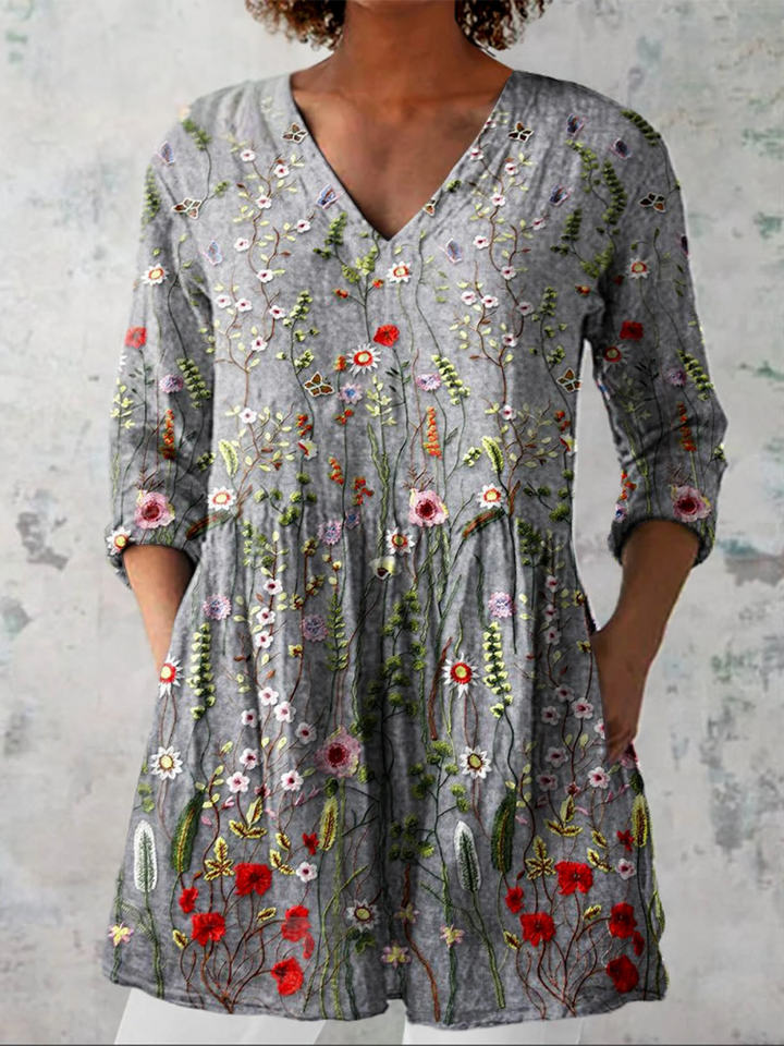 Agnes | Long V-Neck Tunic