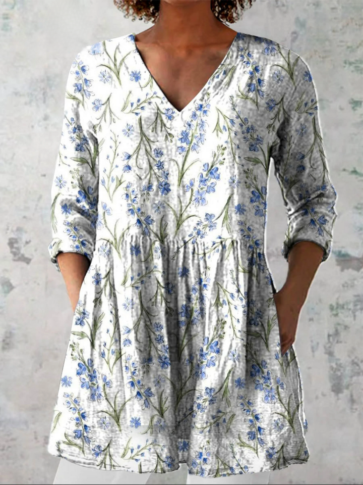 Della | Long V-Neck Tunic