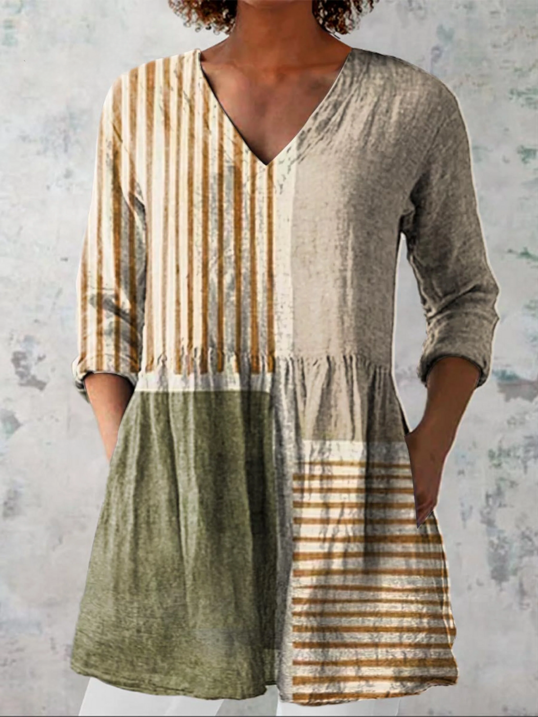 Effie | Long V-Neck Tunic