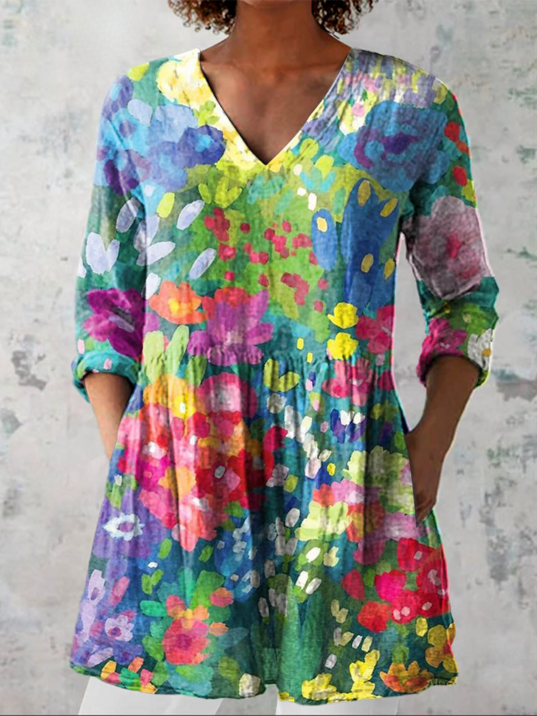 Ethel | Long V-Neck Tunic