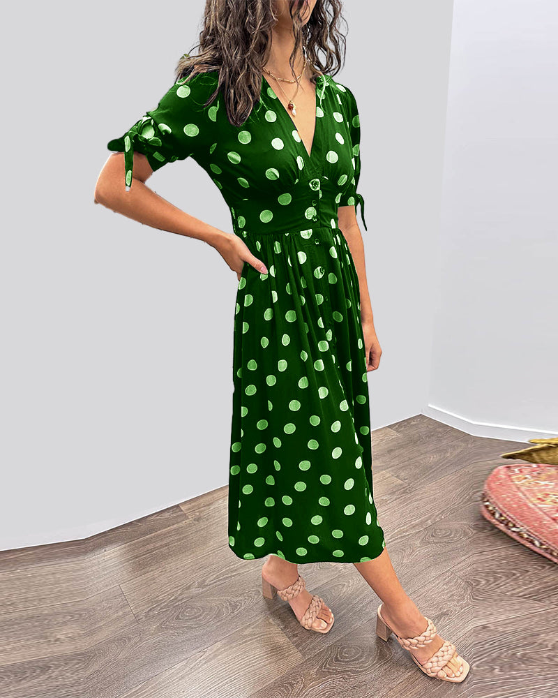 Amelia | Polka Dot Elegance Dress