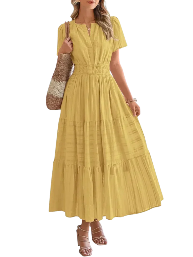 Maelie™ | Smocked Waist Tiered Maxi Dress