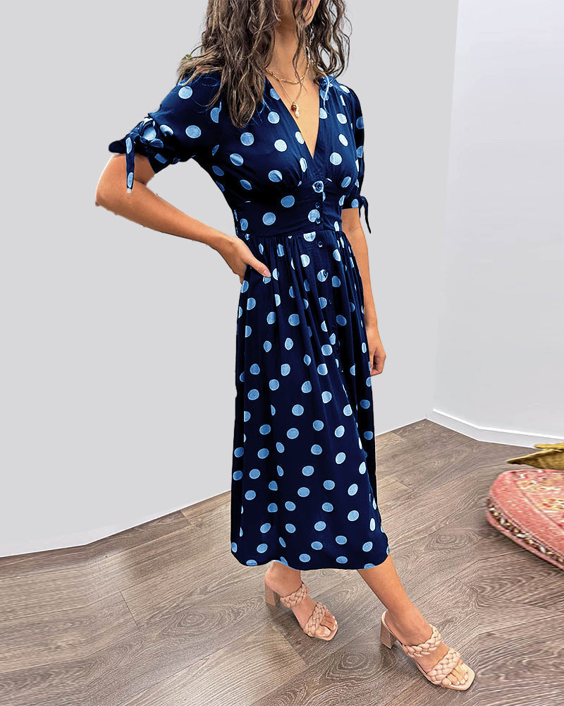 Amelia | Polka Dot Elegance Dress