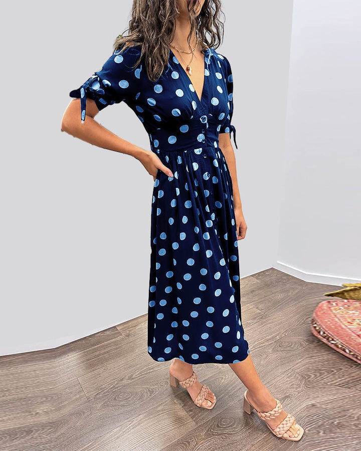 Amelia | Polka Dot Elegance Dress