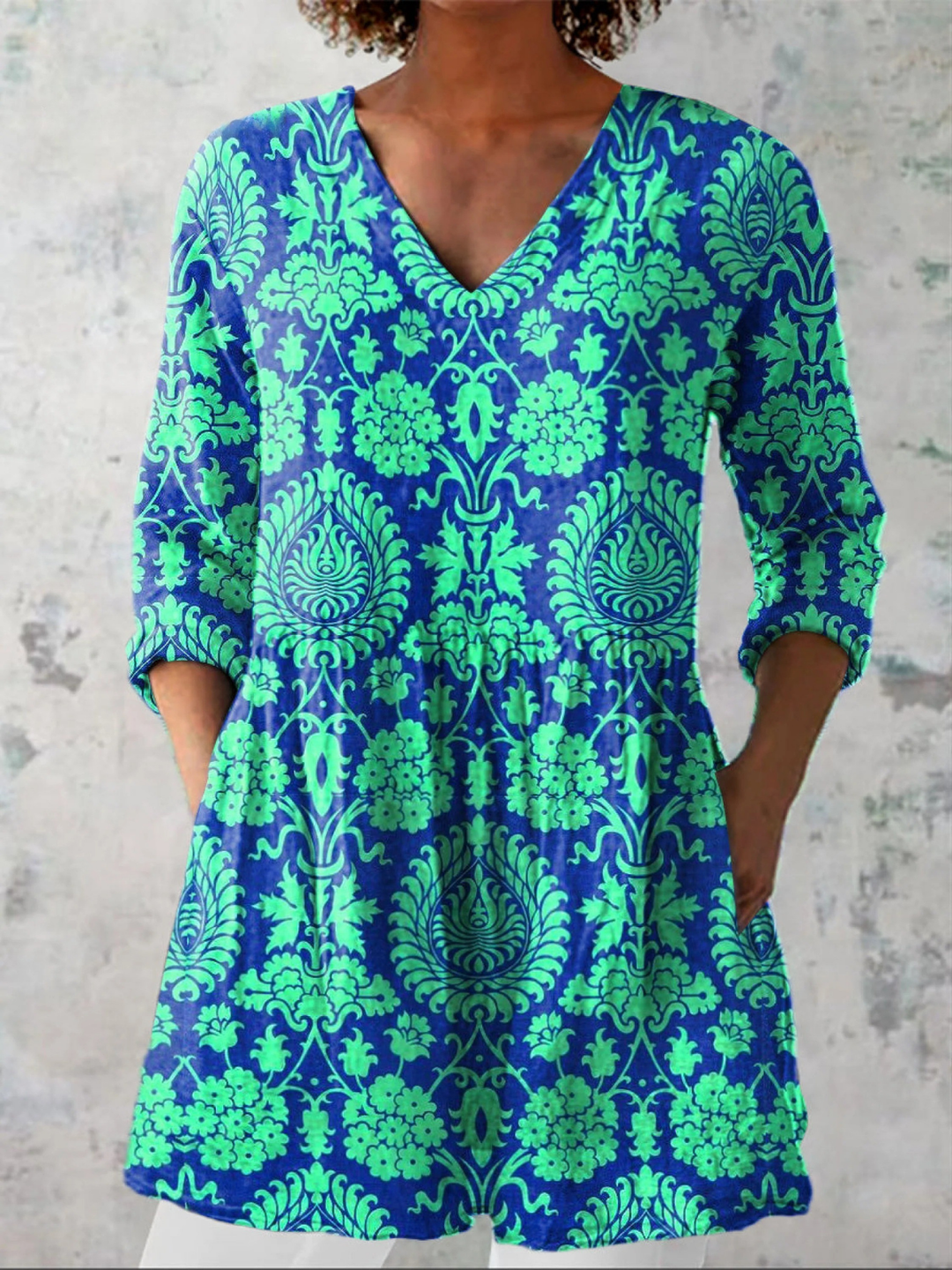 Carolyn | Long V-Neck Tunic
