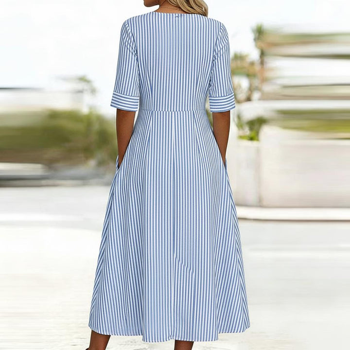 Gertie™ | Classic Timeless Button-Down Midi Dress