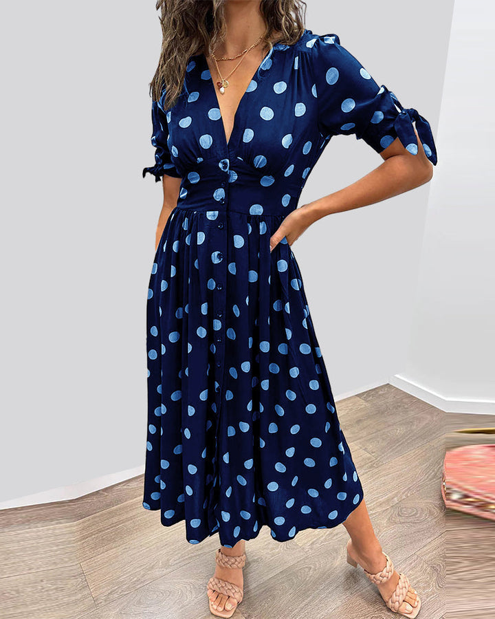 Amelia | Polka Dot Elegance Dress