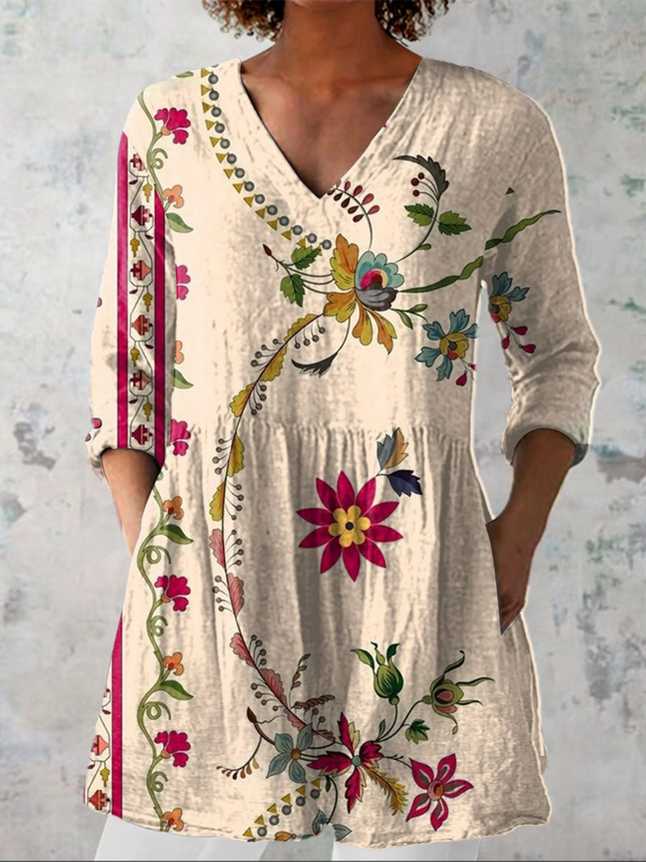Celia | Long V-Neck Tunic