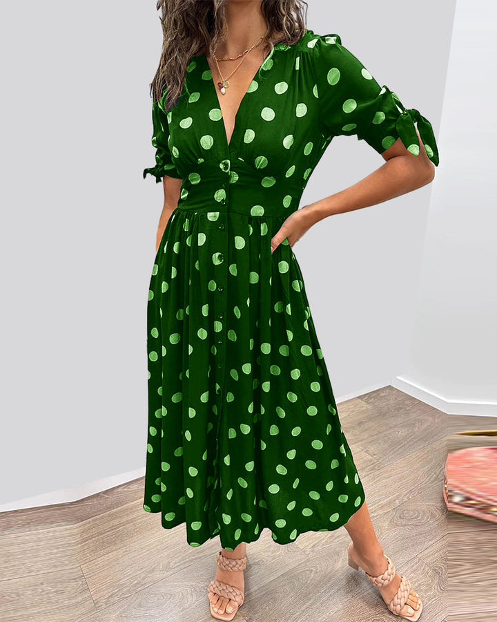 Amelia | Polka Dot Elegance Dress