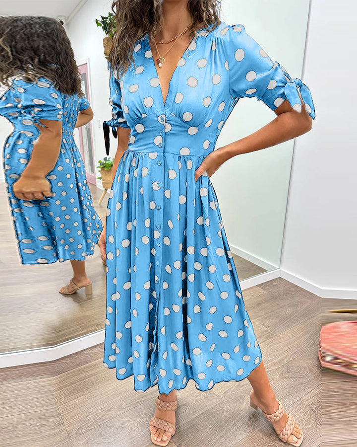 Amelia | Polka Dot Elegance Dress