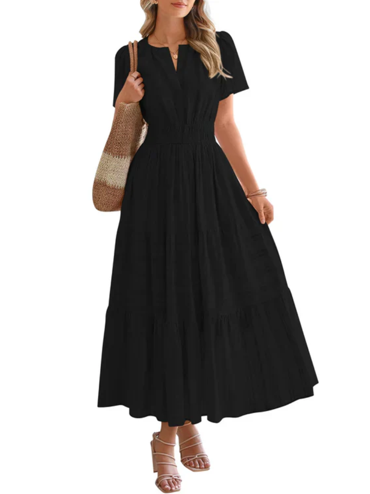 Maelie™ | Smocked Waist Tiered Maxi Dress