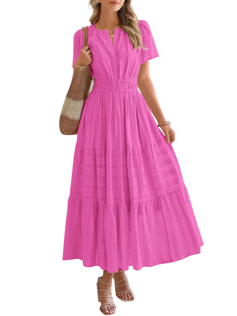 Maelie™ | Smocked Waist Tiered Maxi Dress