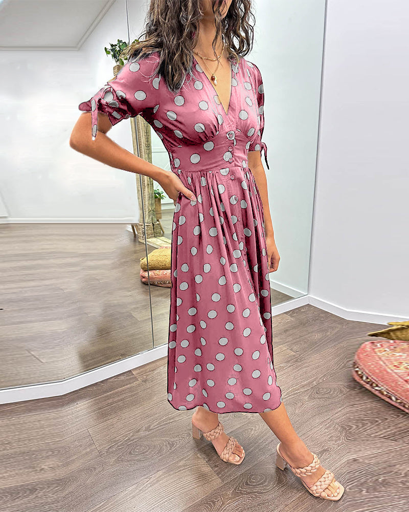 Amelia | Polka Dot Elegance Dress