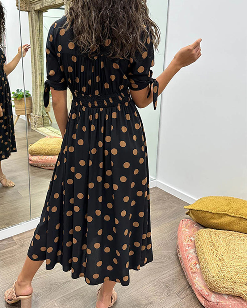 Amelia | Polka Dot Elegance Dress