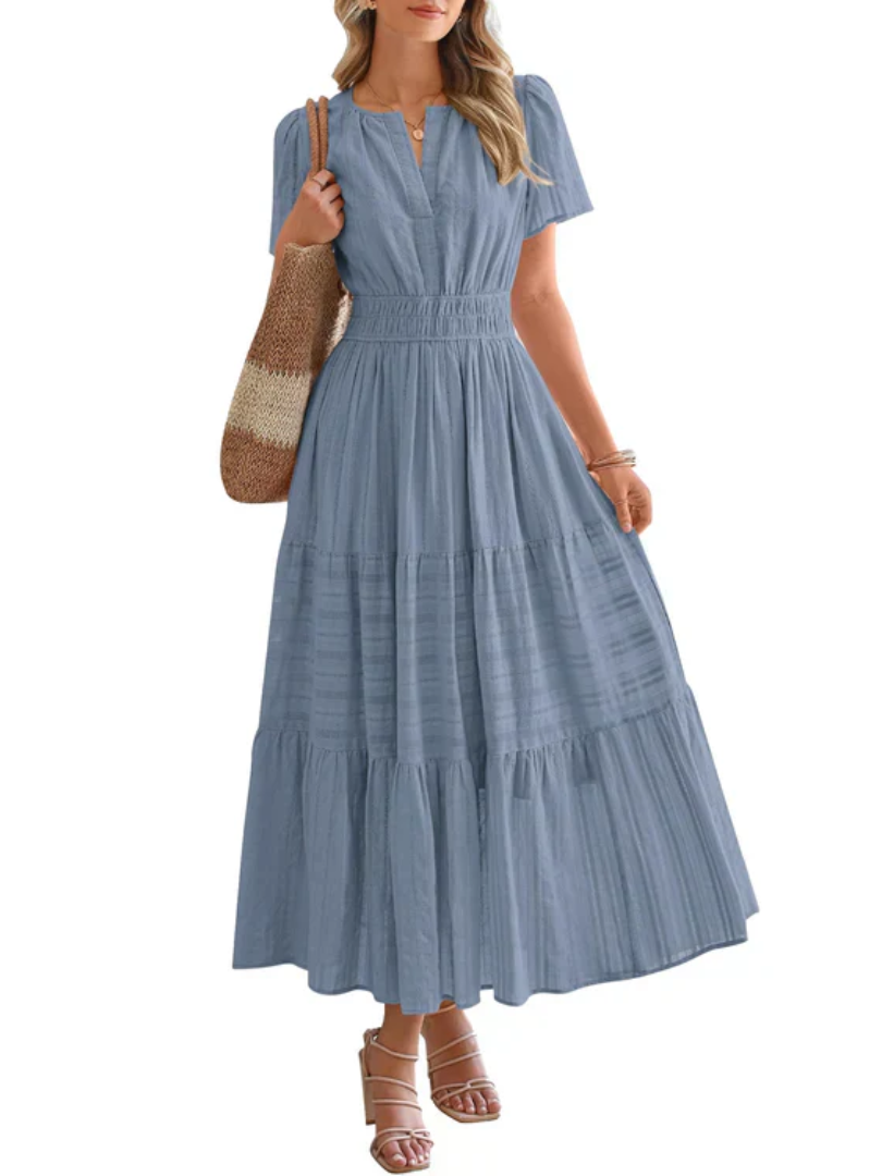 Maelie™ | Smocked Waist Tiered Maxi Dress