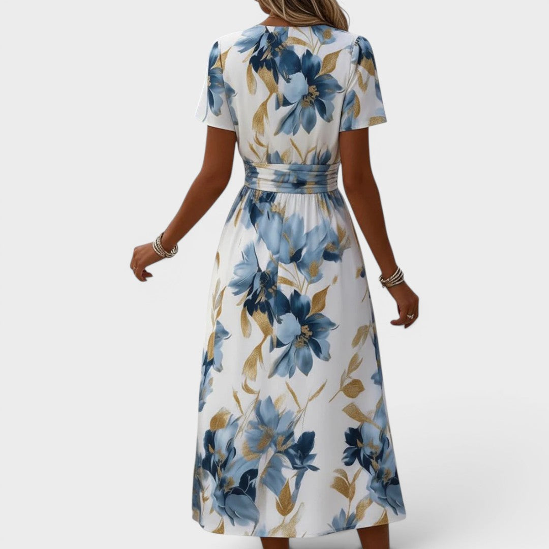 Willa | Floral Wrap Midi Dress