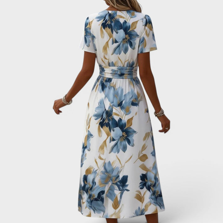 Willa | Floral Wrap Midi Dress