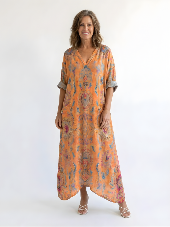 Octavia™ | Relaxed Fit Boho Pocket Dress
