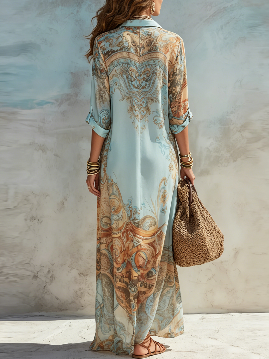 Flossie™ | Vintage Tropical Stylish Summer Dress