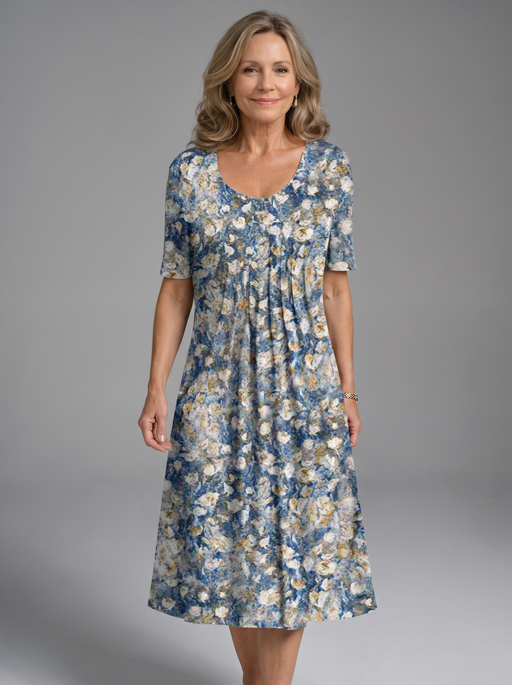 Amelia | Timeless Floral Midi Dress
