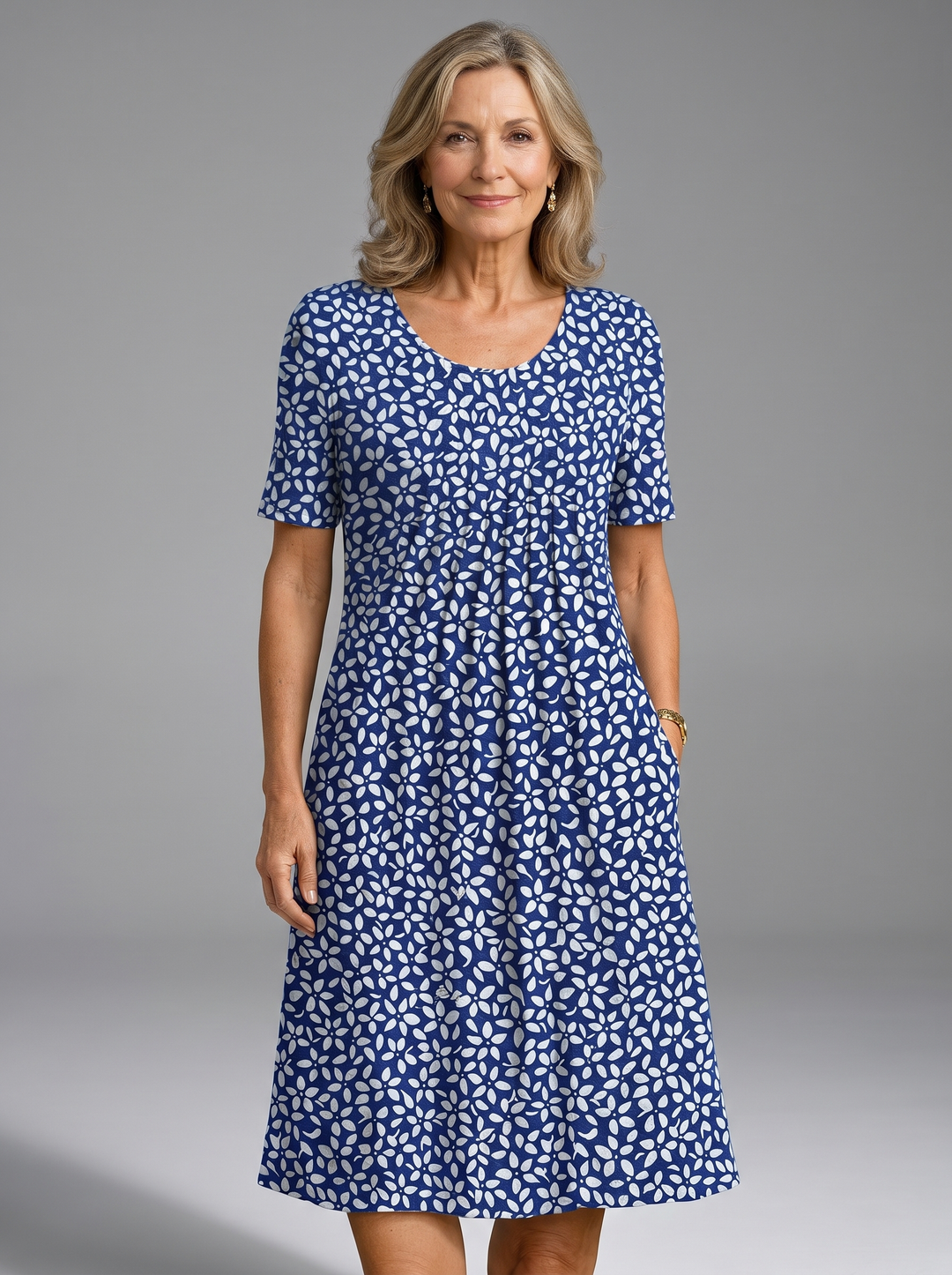 Amelia | Timeless Floral Midi Dress