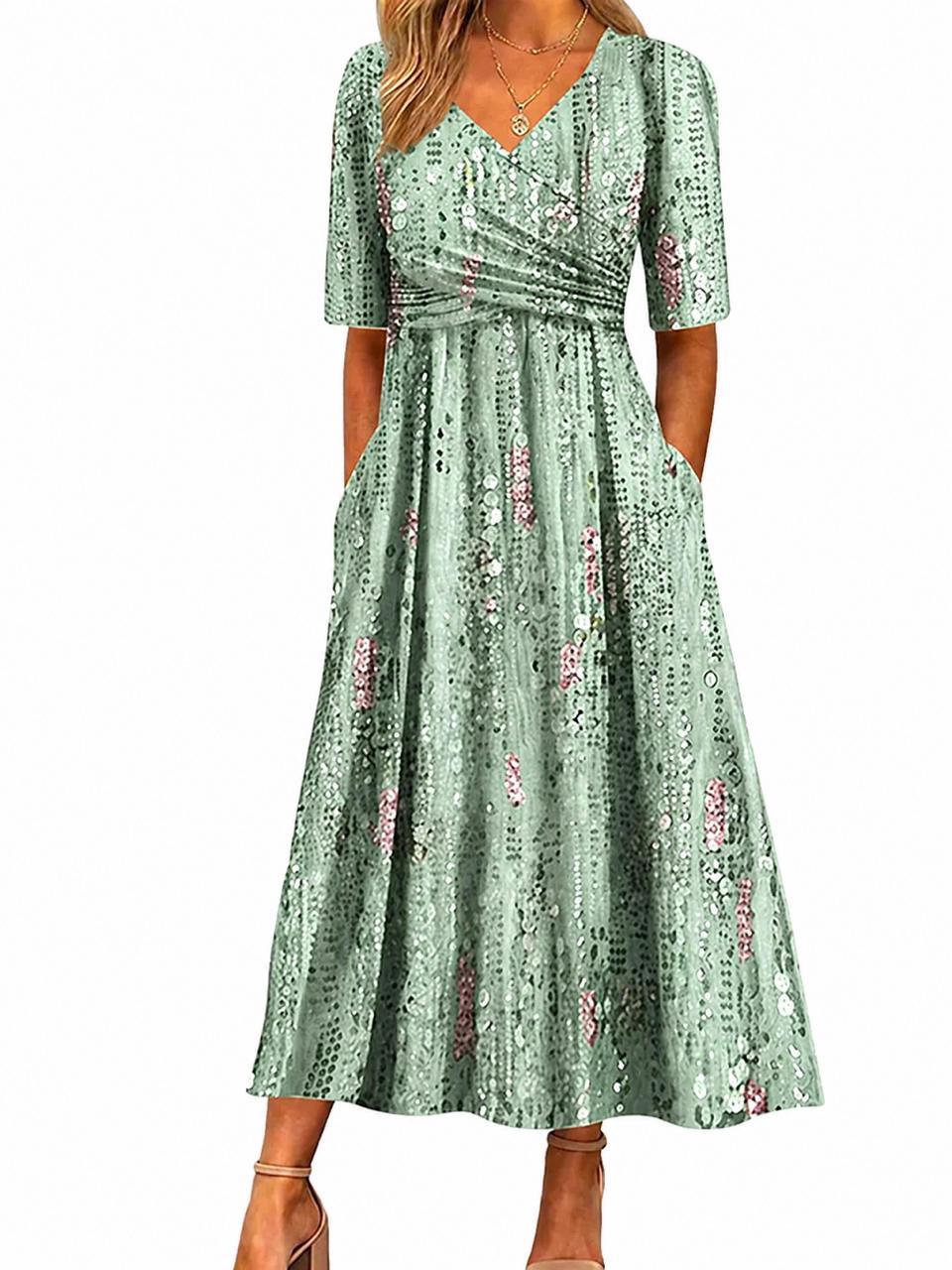 Hattie™ | Casual Floral Everyday Midi Dress