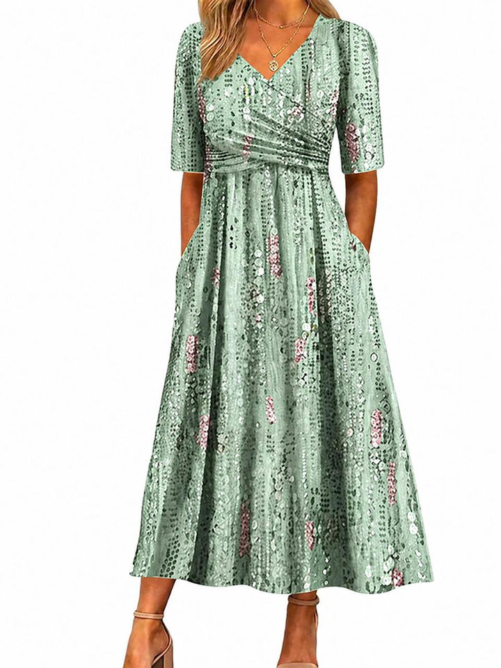 Hattie™ | Casual Floral Everyday Midi Dress