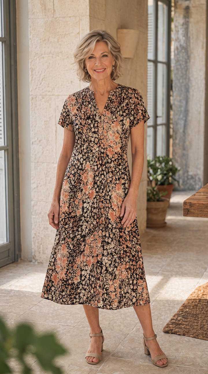 Moira midi dress — Black