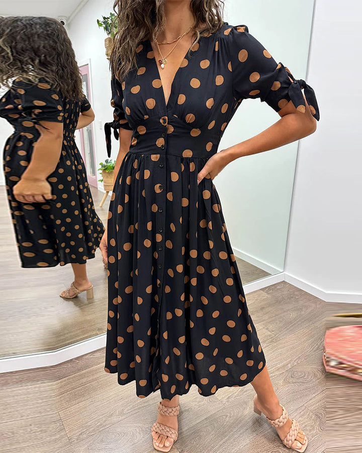 Amelia | Polka Dot Elegance Dress